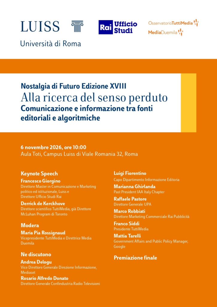 Locandina Nostalgia di Futuro 2026